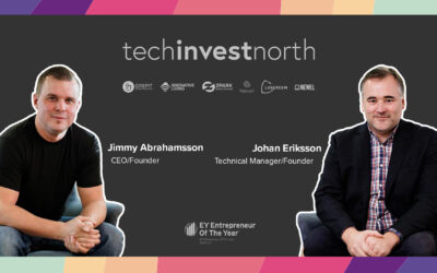 Jimmy Abrahamsson and Johan Eriksson – Founders of Tech Invest North Group – Finalists in EY Entrepreneur Of The Year 2024