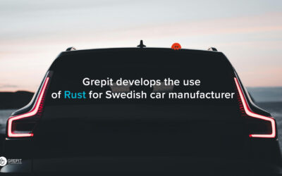 Grepit develops the use of Rust for Swedish car manufacture